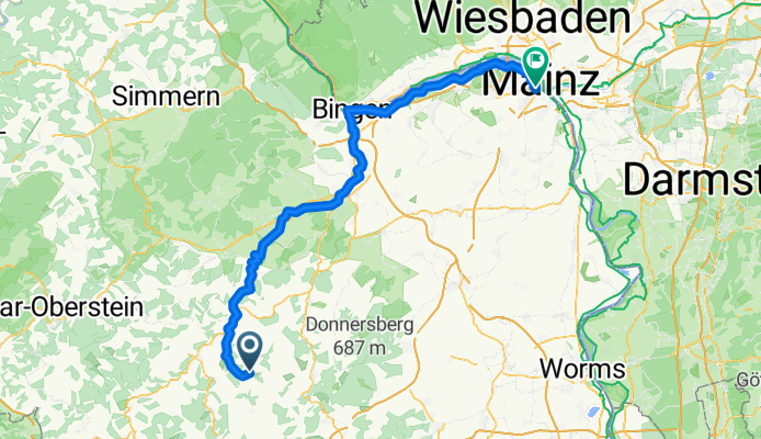 Bachstraße nach Mainz
