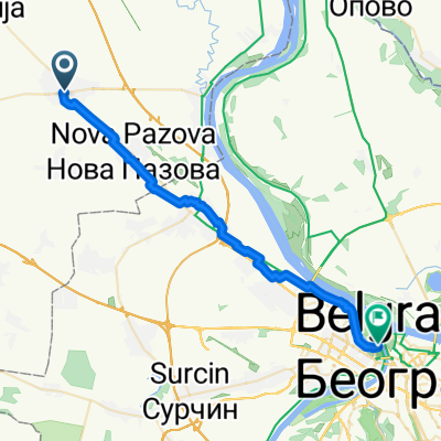Route to Belgrade