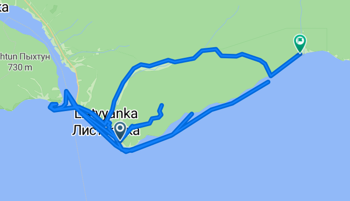От улица Горького 79А до Пристань В Больших Котах