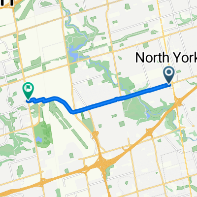Yonge St, Toronto to Keele St, Toronto