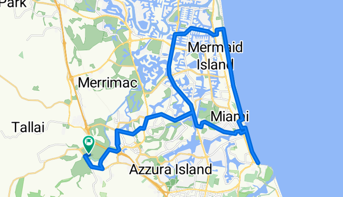 Mudgeeraba Burleigh Broadbeach loop