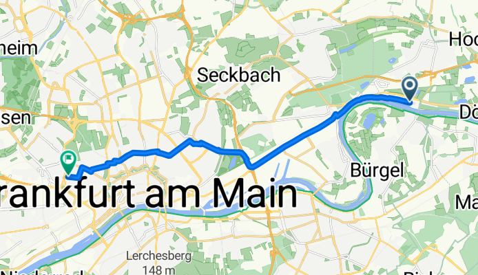Frankfurter Landstraße nach Frankfurt (Main) Senckenbergmuseum