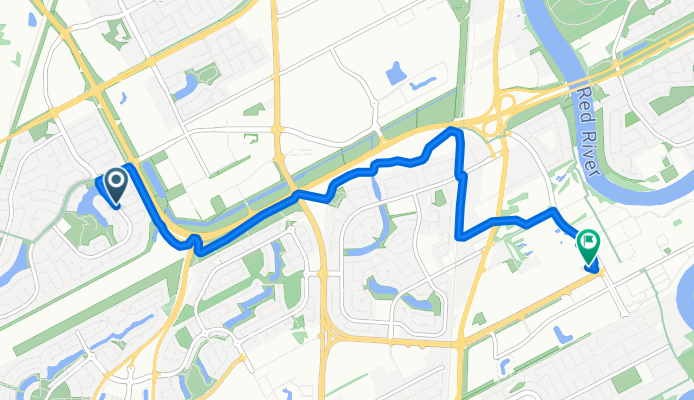 Saxon Bay, Winnipeg to Chancellor Matheson Rd, Winnipeg