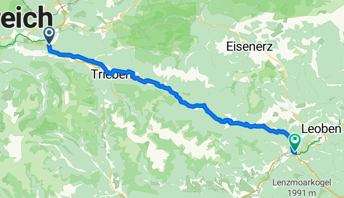 Rastland Radweg Variante 2