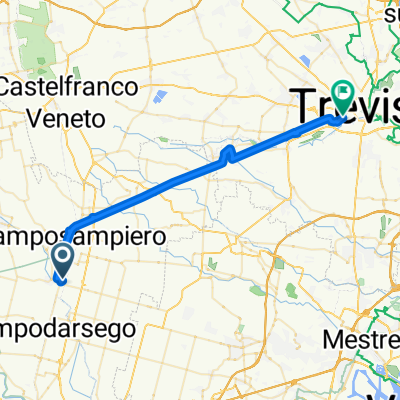 Via Caselle, San Giorgio delle Pertiche to Treviso-ostiglia, Treviso