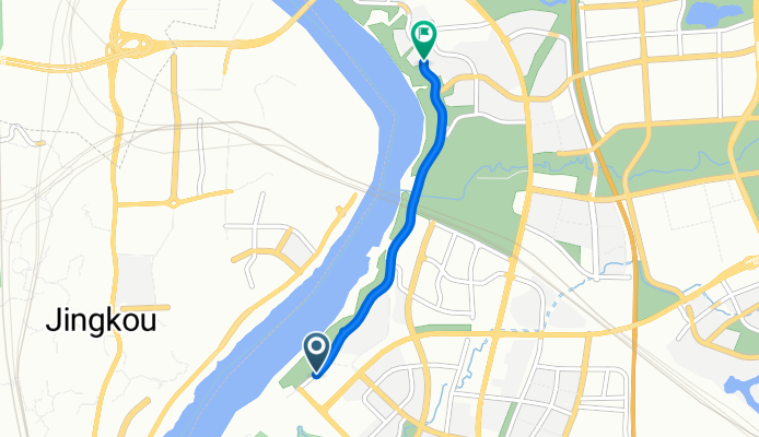 金开大道, 重庆市 to 金海大道, 重庆市
