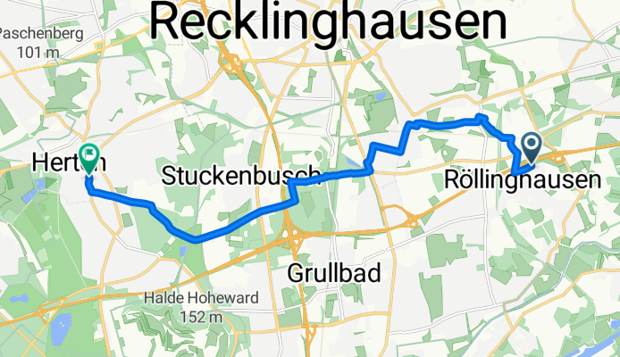 Ludgerusstraße nach eiscafe ciprian Herten