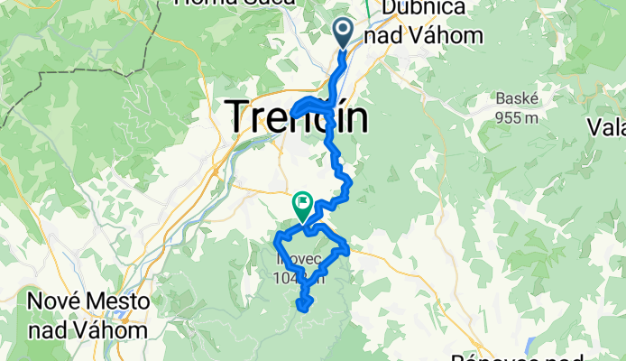 Skalka nad Váhom do Cesta Bez Názvu