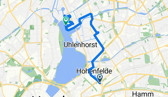 Lübecker Straße, Hamburg nach Bellevue, Hamburg