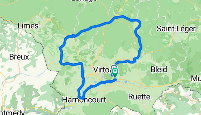 Rue des Déportés, Virton à Rue des Déportés, Virton