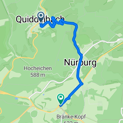 August-Brüser-Straße, Quiddelbach nach Stefan-Bellof-Straße, Nürburg