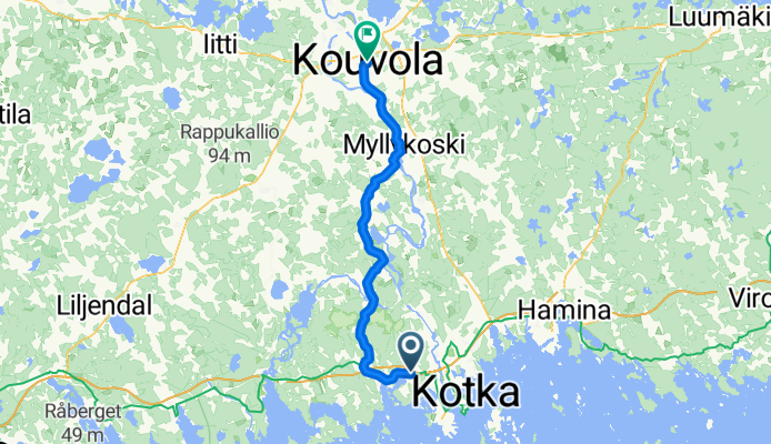 Valtatie, Heinlahti to Torikatu, Kouvola