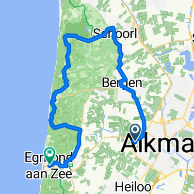 Terborchlaan, Alkmaar nach Burgemeester Eymaplein, Egmond aan Zee