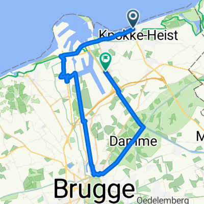 Route to Knokke-Heist