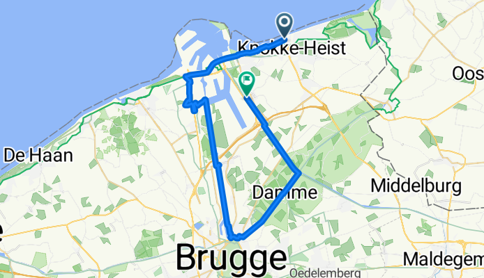 Route to Knokke-Heist