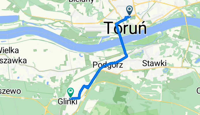 przy Kaszowniku, Toruń do Szubińska, Toruń