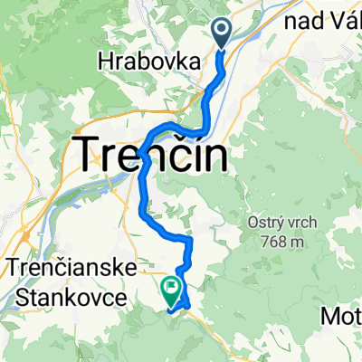 Skalka nad Váhom do Mníchova Lehota