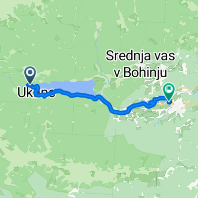 Ukanc, Bohinjsko Jezero to Triglavska cesta, Bohinjska Bistrica