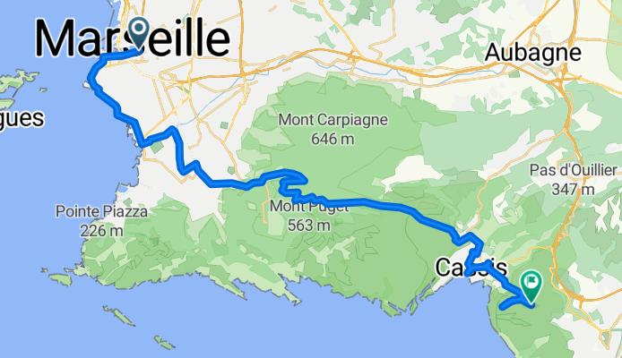 Rue Bailli de Suffren to Chemin de Saint Loup