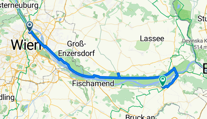 Engerthstraße to Hauptstraße 1a