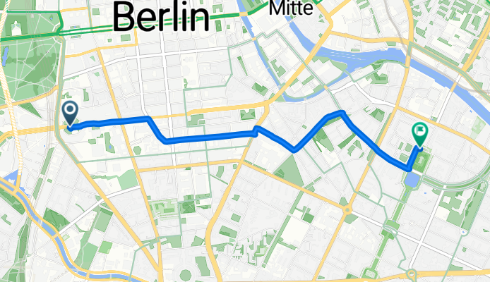 Potsdamer Platz, Berlin nach Michaelkirchplatz, Berlin