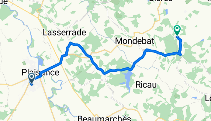 plaisance to Mèque