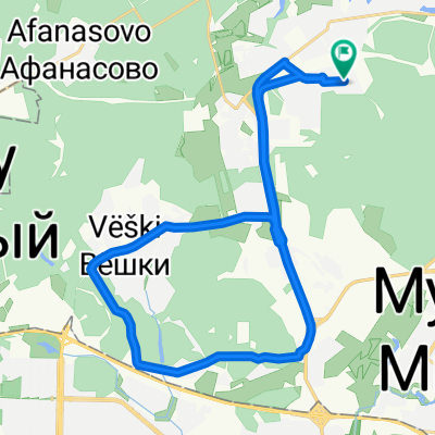 Тенистый бульвар, Городской Округ Мытищи до Тенистый бульвар, Городской Округ Мытищи