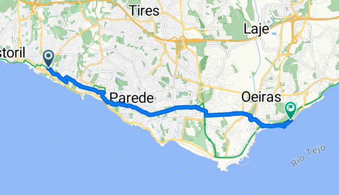 União das freguesias de Cascais e Estoril, Estoril to Avenida Marginal, Oeiras