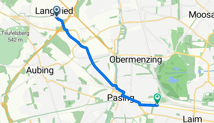 Langwieder Hauptstraße nach Landsberger Straße