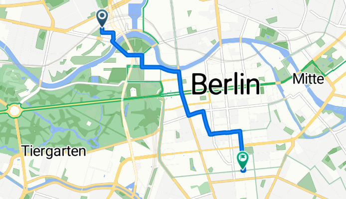 Invalidenstraße, Berlin to Friedrichstraße, Berlin