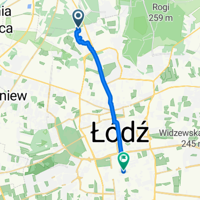 Gen L Okulickiego, Łódź do Piotrkowska, Łódź