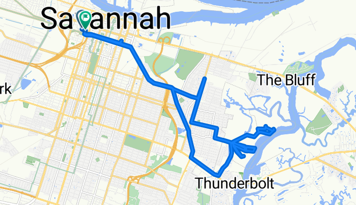 Martin Luther King Jr Blvd, Savannah to Martin Luther King Jr Blvd, Savannah