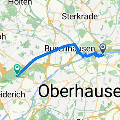 Route zu Landschaftspark Duisburg-Nord