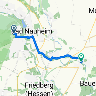 Höhenweg, Bad Nauheim to Wetteraustraße, Friedberg