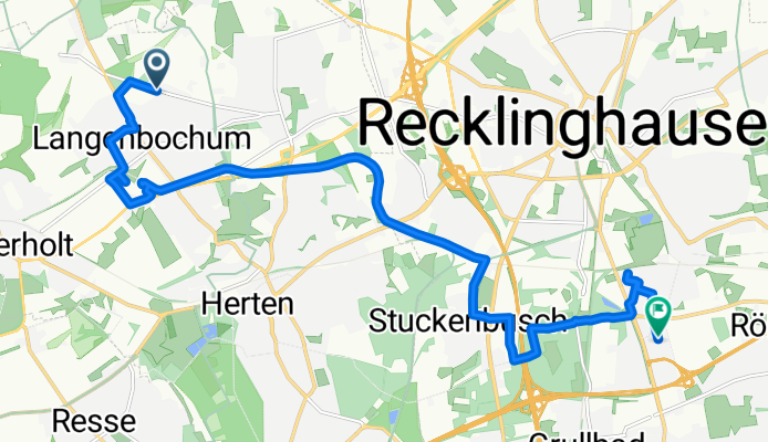Ruhige Route