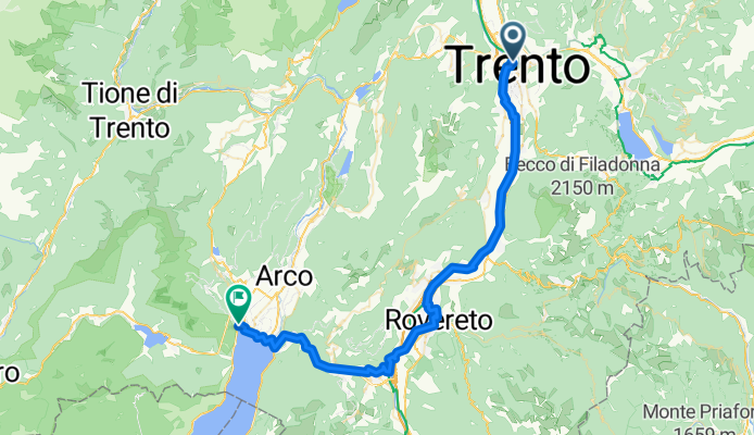 Day 4 Trento to Riva del Garda