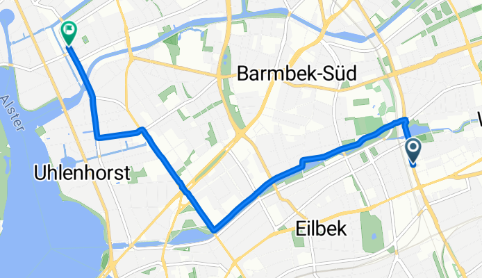 Brauhausstieg, Hamburg nach Mühlenkamp, Hamburg