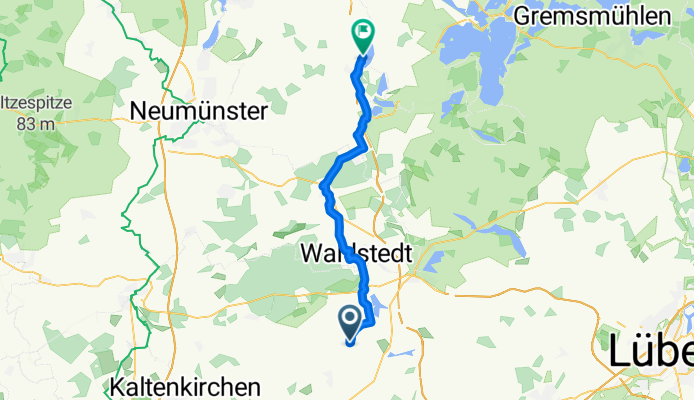 Voßlohredder nach Dorfstraße