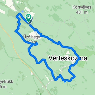 MTB Vértes kör Várgesztes Villapark