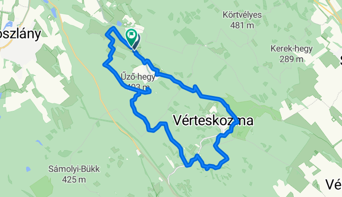 MTB Vértes kör Várgesztes Villapark