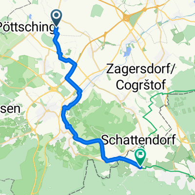 Waldgasse, Zillingtal to Fő utca, Ágfalva