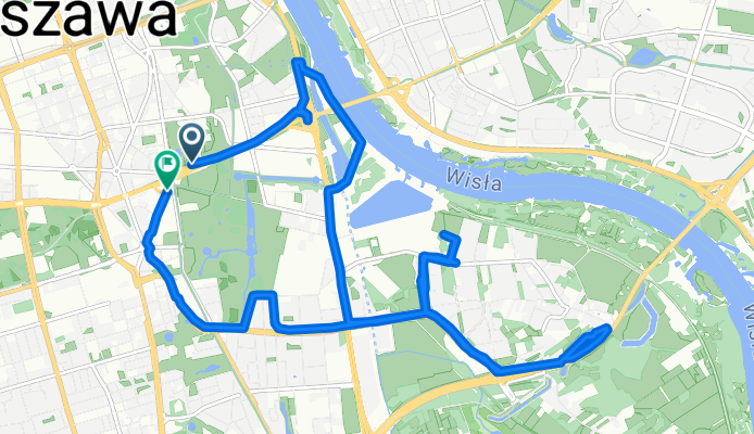 Skwer P艂k Dr L Strehla, Warszawa do Skwer P艂k Dr L Strehla, Warszawa