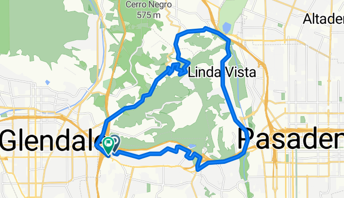 Sierra Villa Dr, Los Angeles to Sierra Villa Dr, Los Angeles