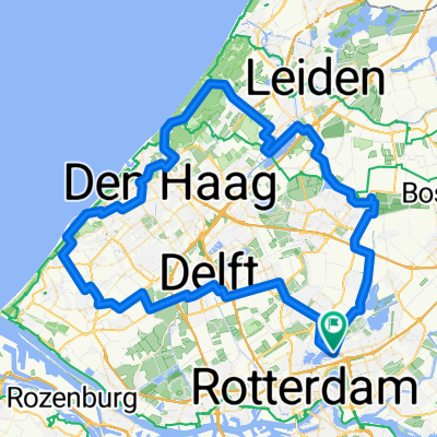 Route in Rotterdam