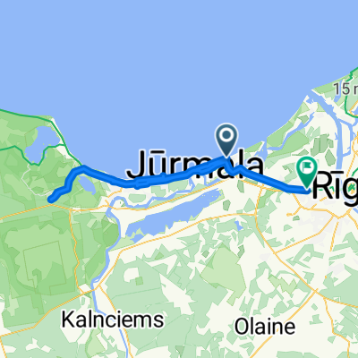 Bulduri, Юрмала до Rostokas iela, Рига