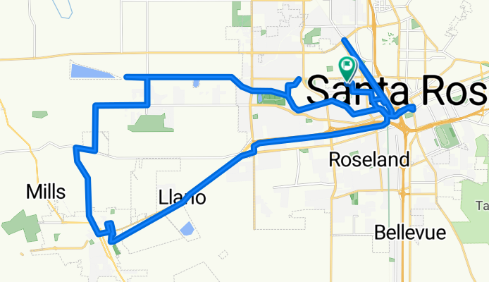 Clover Dr, Santa Rosa to Clover Dr, Santa Rosa