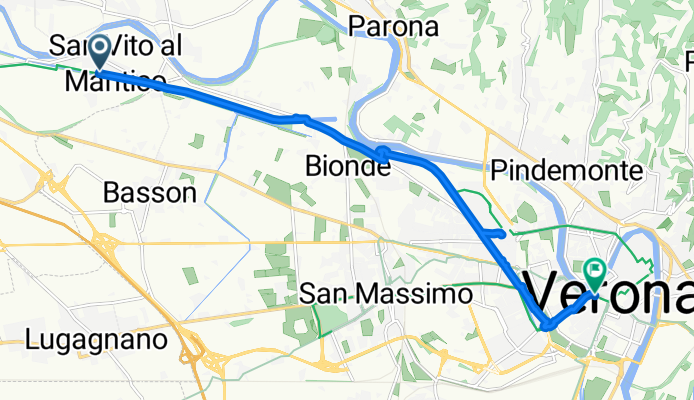 Via Trentino Alto Adige, Bussolengo a Via Roma, Verona