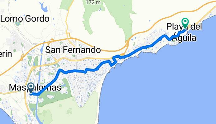 Avenida Touroperador Tui 21L nach Plaza de los Hibiscus