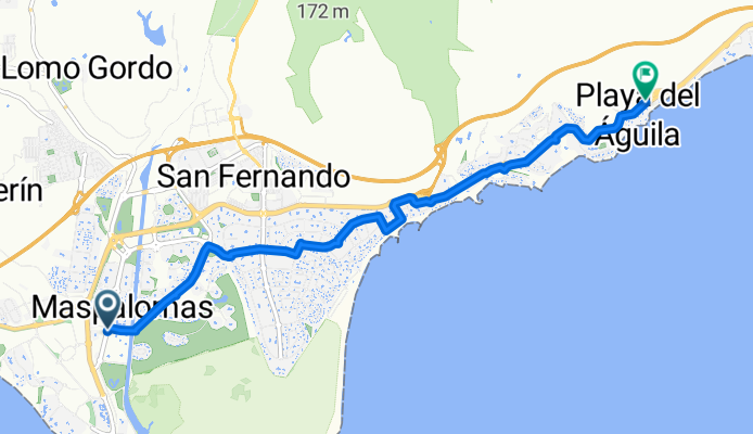 Avenida Touroperador Tui 21L nach Plaza de los Hibiscus