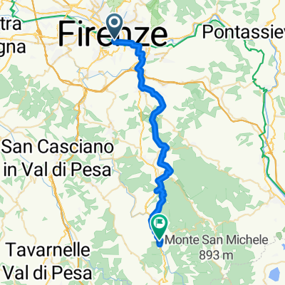 Route to Greve in Chianti